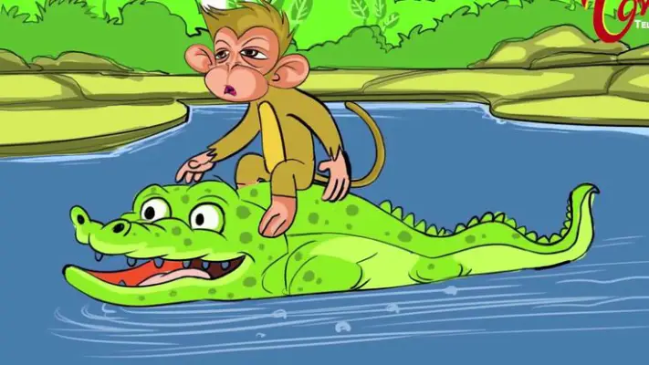  पंचतंत्र कहानी: बन्दर और मगरमच्छ (The Monkey and the Crocodile)