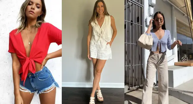 Tie-Front Flirt summer look